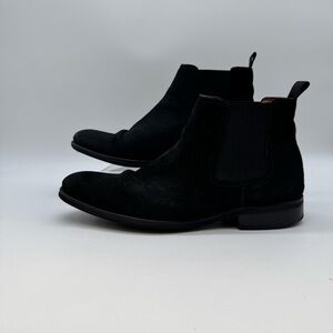 Brown Black Suede Chelsea Boots – Men’s Size 9